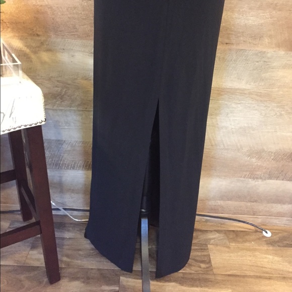 Adrianna Papell Evening Slinky Black Dress - Picture 5 of 6